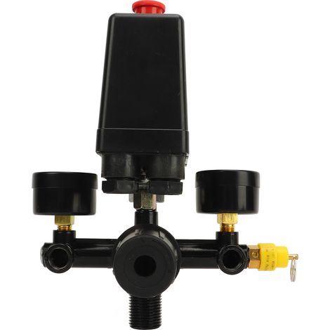 Luftkompressor-Druckschalter 0180PSI CE Push Pull Steuerventil-Kit Ersatzteile Zubehör (1/5)