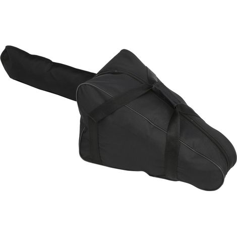 Sac de transport pour tronçonneuse, robuste et imperméable, en tissu Oxford, pour bûcheron (noir) (1/5)