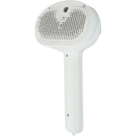 1 steam dog/cat brush, 3 in 1 with water tank, rechargeable massage comb, for cats and small dogs
