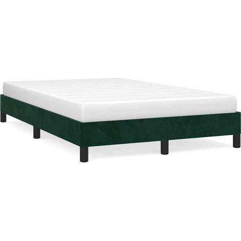 Maison Exclusive - Giroletto senza Materasso Verde Scuro 120x200 cm in Velluto (1/5)