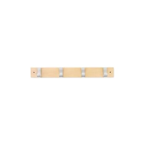 APPENDIABITI IN LEGNO INOFIX  4 POSTI CROMO