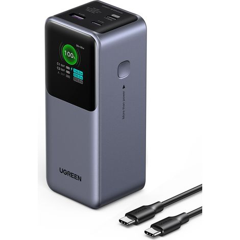 Ugreen 20000mah 130w Fast Charging Powerbank Litio Gris