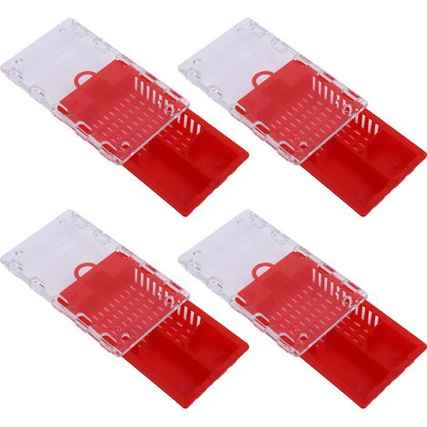 10 pièces cages à reine en plastique rouge - attrape-reine de transport - fournitures apicoles et équipement apicole (1/5)