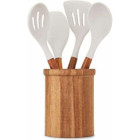 Livoo Set von Küchenutensilien aus Akazienholz 4 Teile