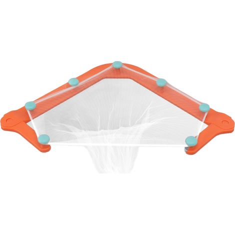 Lot de 2 supports triangulaires de filtre d'évier stable avec 100 sachets de filtre d'évier pour déchets alimentaires orange (1/5)