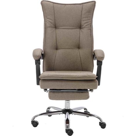 Maison Exclusive - Bürostuhl Taupe Stoff (1/5)