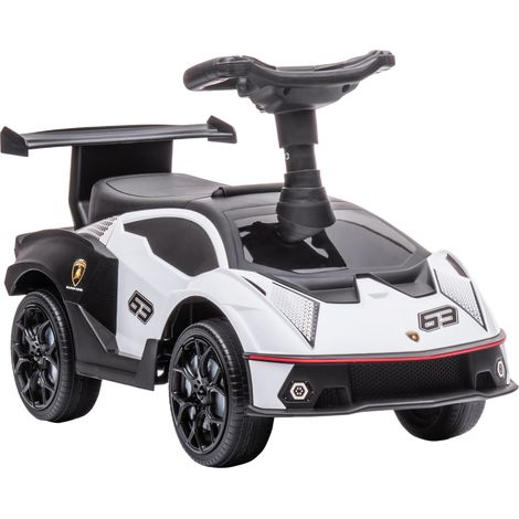 Voiture électrique Lamborghini sous licence, avec effets sonores, protection anti-basculement, 67 cm x 28 cm x 38 cm