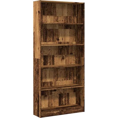 Maison Exclusive - Libreria Legno Antico 80x24x176 cm in Legno Multistrato