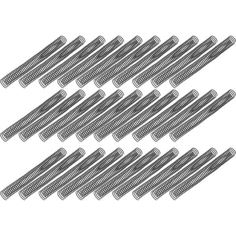 30 spirales de reliure en PVC, 29 mm, 48 dents, ratio 4:1, pour 260 feuilles A4 (1/5)