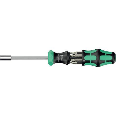 Set punte cacciaviti Wera Kraftform Kompakt 27 RA 2 Nero/Verde [05051518001] (1/5)