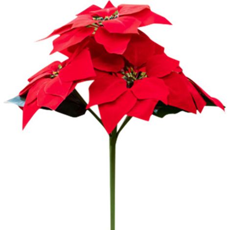 Lampe solaire de jardin à piquer 5 LED blanches, décoration florale lumineuse pour Noël et fêtes de fin d'année