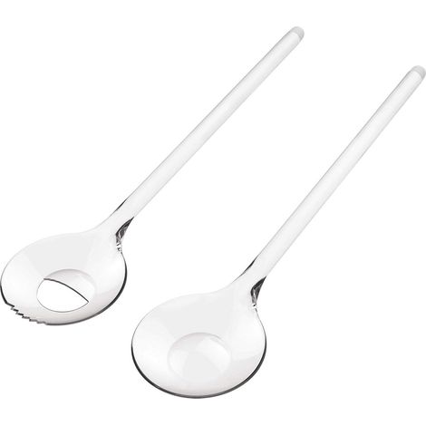 Plastique Transparent Cuillère et Fourchette de Service à Salade (1/4)