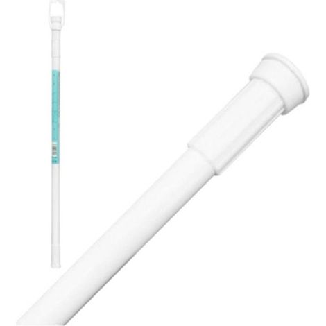 Barre d'appui extensible pour salle de bain BAR Ø22mm 110-200cm, installation facile, blanche