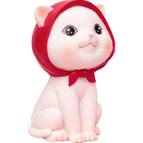 Tirelire en forme de chaton roux avec une couronne de princesse. (1/3)