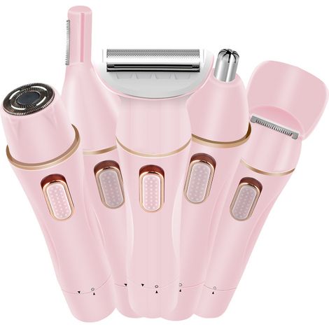 USB-Ladefunktion, 5-in-1-Set, multifunktionaler elektrischer Damen-Rasierer