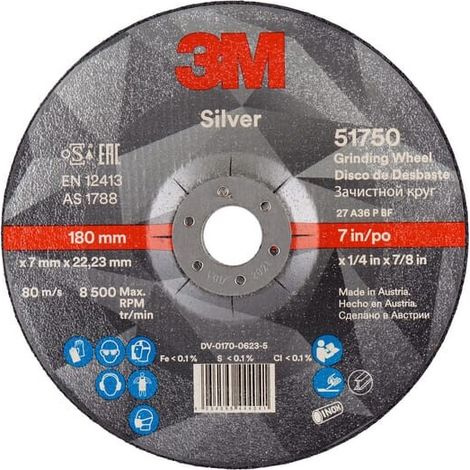 Disco abrasivo 51750 T27 180x7x22,23mm 3M 7100141096