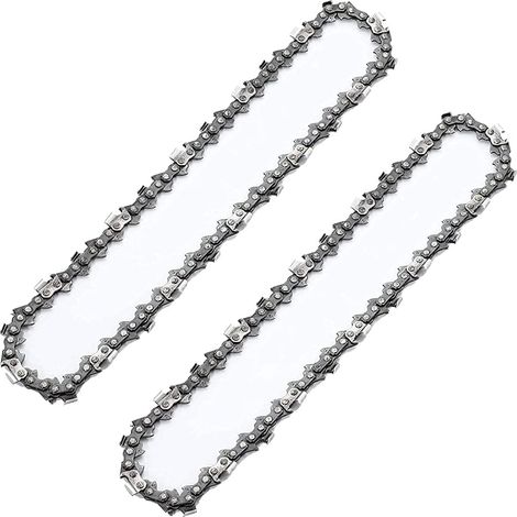 pack de 2 chaînes mini tronçonneuse 8 pouces, pour tronçonneuses compatible avec les CH888 PS800 CH895-1/4 pouce LP, épaisseur guide 0.043 pouce, 47 maillons - pouces DL (1/4)