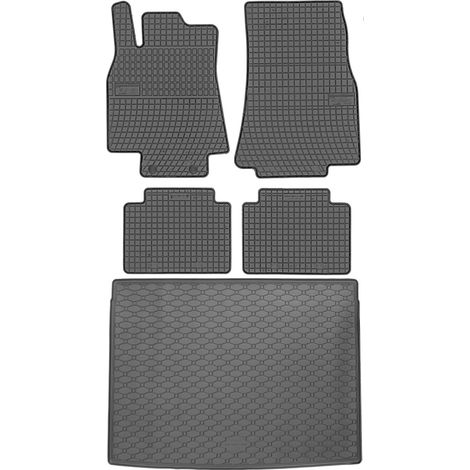 Juego de alfombrillas de goma para coche y alfombrilla para maletero para Mercedes Clase B W246 SUV (10/2011-12/2018).