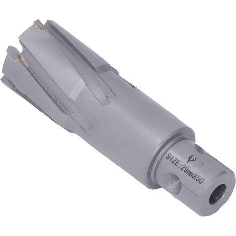 Foret trépan carbure 50mm pour acier, compatible perceuse magnétique, profondeur de perçage 29mm