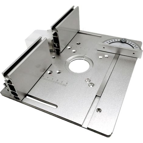 Plaque d'insertion pour table de défonceuse 2 en 1, plateau rabattable pour établi de menuisier et machine à affleurer électrique (1/5)