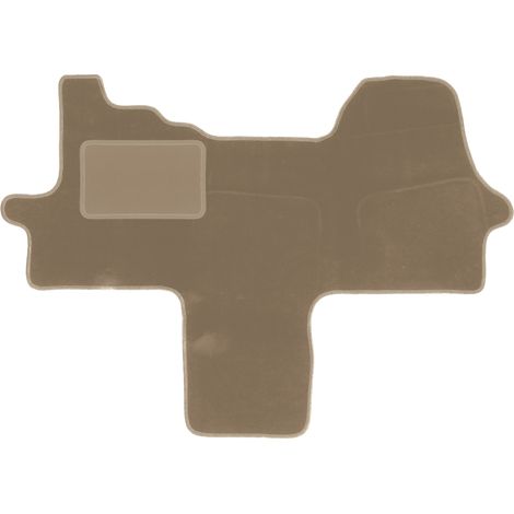 Tapis conducteur en velours pour : Fiat Ducato IV fourgon (2014 - ) beige