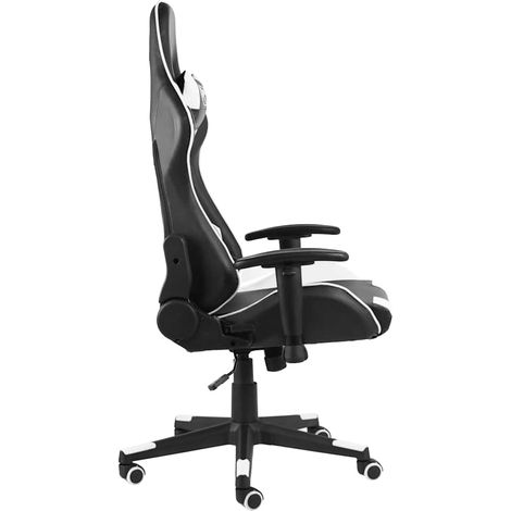 Maison Exclusive - Sedia da Gaming Girevole Bianca in PVC (1/5)