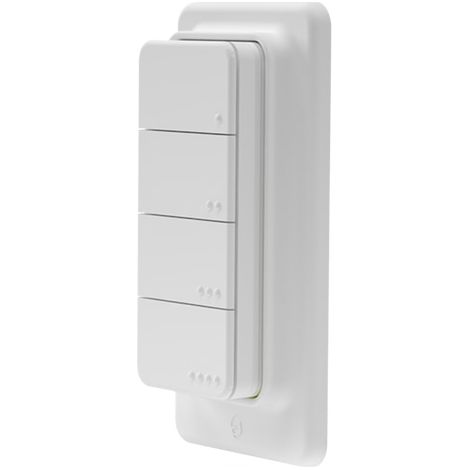 Télécommande Bluetooth SHELLY Blu ZB RC Button 4, Plug&Play, blanc (1/5)