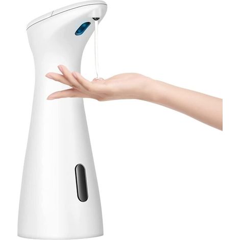 Distributeur automatique de savon liquide sans contact avec capteur infrarouge, pompe à savon électrique à piles, 192,8 g (environ), distributeur de savon intelligent pour les mains, idéal pour la cui