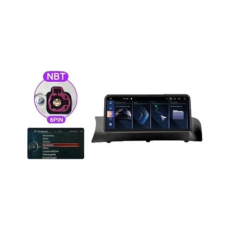Système multimédia automobile, unité de navigation, compatible avec BMW X3 F25 X4 F26 2014-2017, HPL-NBT-2G64G (1/2)