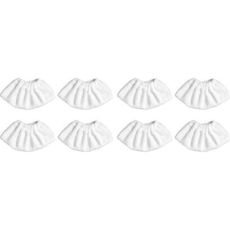 Lot de 8 lingettes de nettoyage pour vitres, housses et tampons pour nettoyant pour vitres et sols compatibles avec les nettoyeurs vapeur Kärcher SC1, SC2, SC3 et SC4. (1/5)