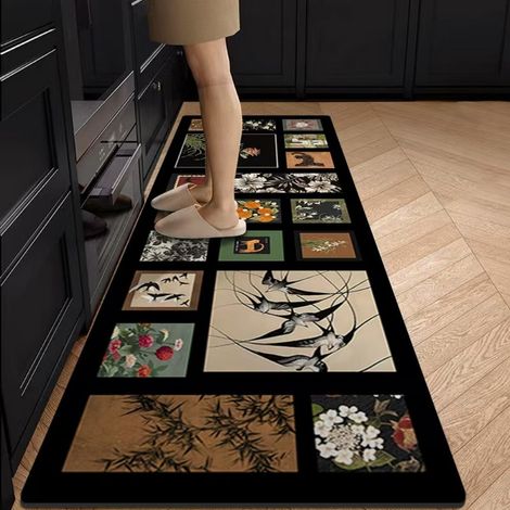 LAN Sables mouvants 4060cm (terre de diatomées) Tapis de sol de cuisine en terre de diatomées, résistant à l'usure et facile à nettoyer, idéal pour un usage domestique, à larges bandes, absorbant et a (1/4)