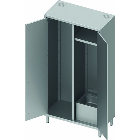 Armoire Haute Inox Double Avec Lave Main - Hauteur 2000 mm - Stalgast