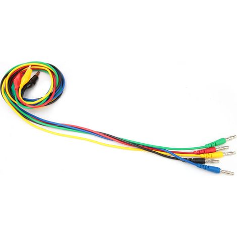 P1042 4-mm-Bananenstecker auf 10-mm-Krokodilklemmen-Adapter für Messleitungen (1/5)