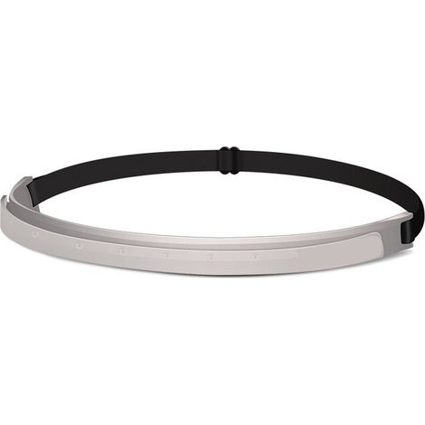 Bandeau Sport en Silicone Anti-Transpiration pour Hommes et Femmes - Fitness, Course à Pied, Entraînement - Gris