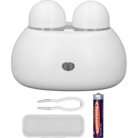 Machine de Nettoyage Ultrasonique pour Lentilles de Contact Portable Automatique - Outil de Nettoyage à Domicile Blanc (1/5)