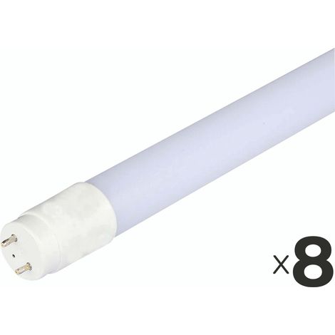 Tube LED V-TAC VT-1577, T8, G13, CEE : F, 20 W, 2100 lm, 3000 K, 1500 mm, 8 pièces (1/5)