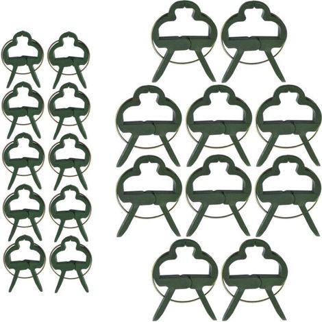 Pflanzenclips für Kletterpflanzen und Tomaten – 60er-Packung (2 Größen: 4,5 cm und 7 cm), aus robustem Kunststoff, wiederverwendbar