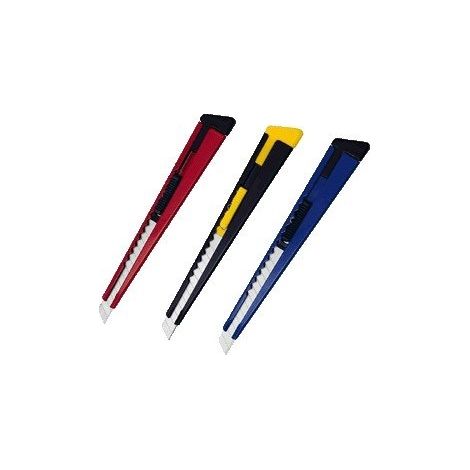 WEDO CUTTER EN MTAL,LAME: 9 MM,AVEC CLIP,COULEURS ASSORTIES 78109