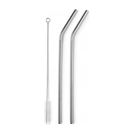 SET 4 PAJITAS INOX+CEPILLO LIMPIADOR - IBILI