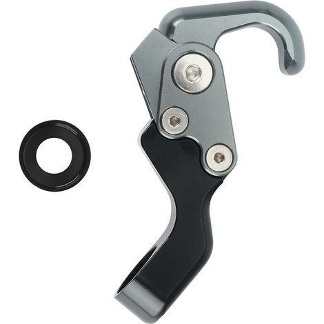 Motorcycle helmet hook compatible with Yamaha Xmax300, titanium (1/5)