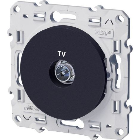 Odace TV-Steckdose, Anthrazitgrau SCHNEIDER ELECTRIC