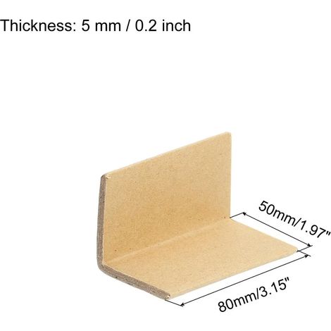24 protections d'angle réglables pour carton, 80 x 50 mm, protections de bord allongées pour une sécurisation optimale du chargement, protection pour grands cadres photo, emballages, boîtes, déménagem (1/4)