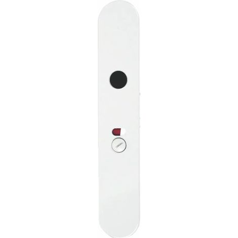 Jeu de plaques en nylon - NORMBAU - Plaque 255 x 45 mm - blanc 19 - Condamnation avec voyant