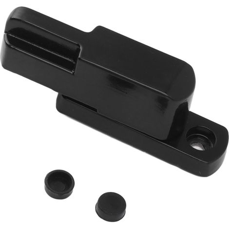 Verrou de fenêtre en alliage d'aluminium, antivol, type T, universel, sécurité enfant, noir. (1/5)