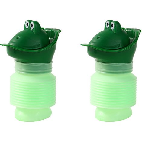 (2 Stück) Tragbare Urinale, wiederverwendbare, einziehbare Urinale, 420 ml einziehbares Notfallurinal, tragbare mobile Urinflasche (1/5)