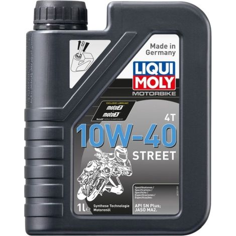 LIQUI MOLY 1521 HUILE MOTEUR DE MOTO 4-TEMPS STREET 10W-40-1L, 1 L LIQUI MOLY GMBH