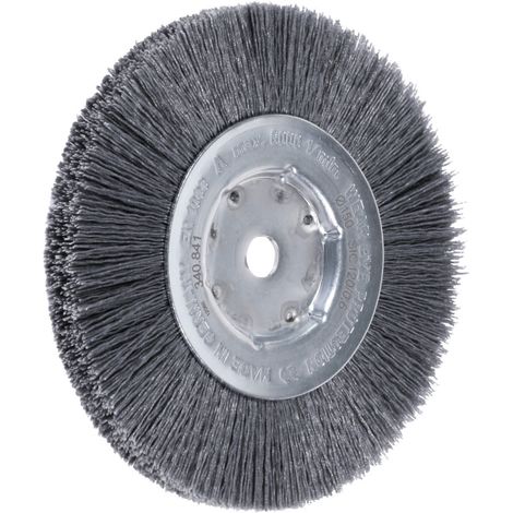 Lessmann Einreihige Rundbürste mikroabrasiv 0,6 mm, SiC 120, Bürsten-⌀xBürstenbreite: 150X14 mm