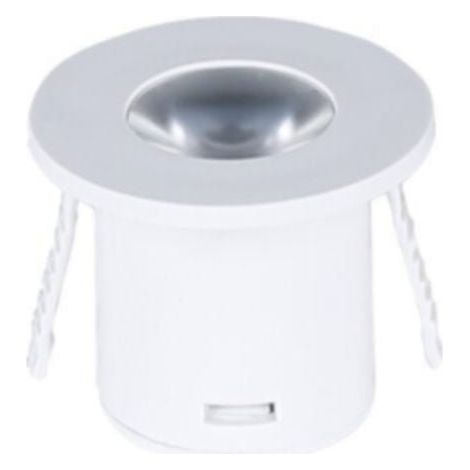 Mini Spot LED Encastrable 1W 90° Rond - Blanc Chaud / Blanc - SILUMEN (1/3)