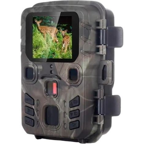 Caméra Faune Sauvage Caméra De Chasse Caméras Traînée 20MP 1080P Vision Nocturne Étanche Piège Photo MiNi301 sans Fil Faune Surveillance Fiable Précise(2PCS-MINI301) (1/5)