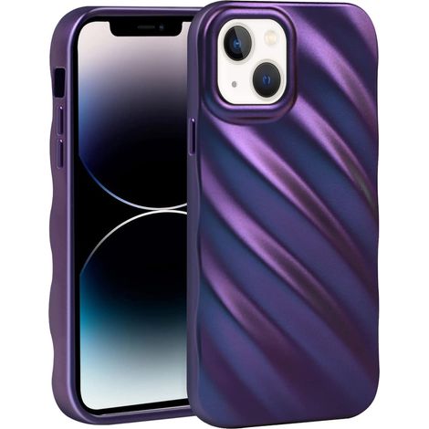 CUSTODIA COVER PER APPLE IPHONE 13 SILICONE VIOLA A2482 A2631 (1/5)